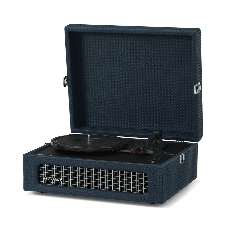Tocadiscos Crosley Voyager con Bluetooth bidireccional (Navy Blue)