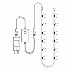 SmartLife Cadena de Luces Decorativa con 48 LED Pærer
