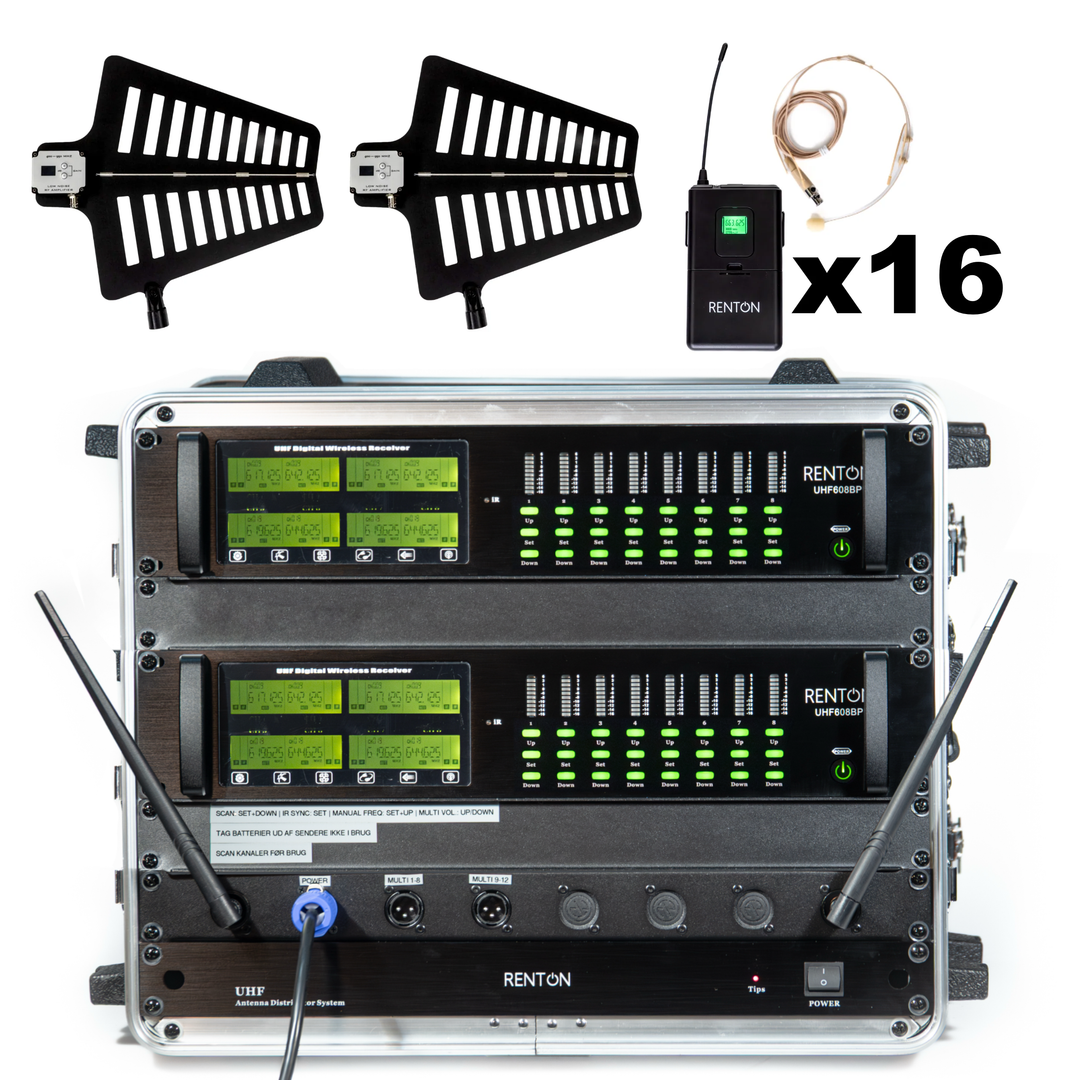 Renton Rack Sistema Inalámbrico (16 Auriculares)