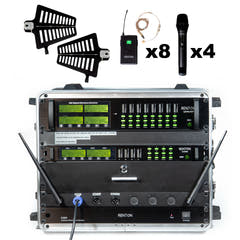 Renton Rack Sistema Inalámbrico Combinado (4 de Mano + 8 Auriculares)