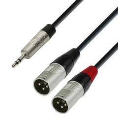 Y-splitkabel Minijack a XLR macho (3m)
