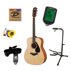 Yamaha FG800M NT II Paquete de inicio de Guitarras Western (Natural)
