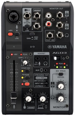 Yamaha AG03 MkII - Live Streaming Mixer (Negro)