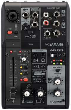 Yamaha AG03 MkII - Paquete para Streaming en Vivo (Negro)
