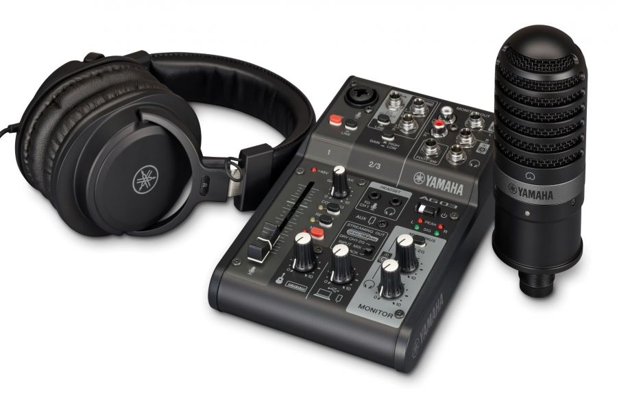 Yamaha AG03 MkII - Paquete para Streaming en Vivo (Negro)
