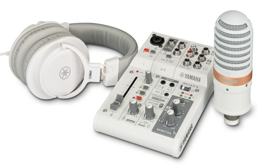Yamaha AG03 MkII - Paquete para Streaming en Vivo (Blanco)