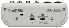 Yamaha AG06 MkII - Mezclador para Streaming en Vivo (Blanco)