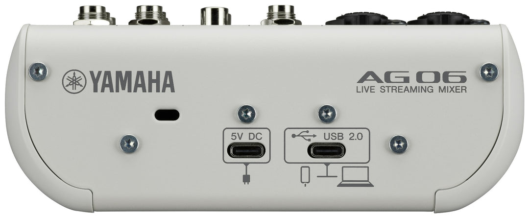 Yamaha AG06 MkII - Mezclador para Streaming en Vivo (Blanco)