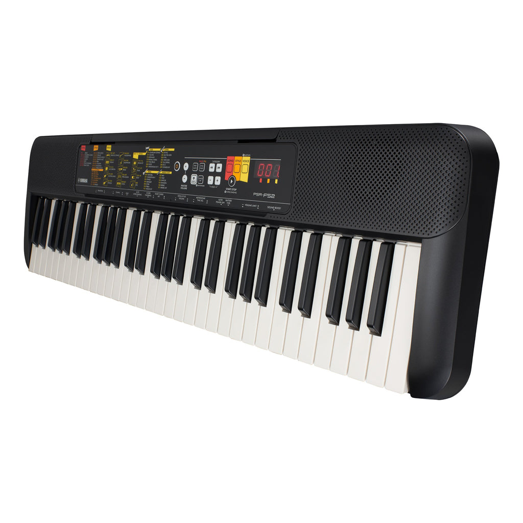 Yamaha PSR-F52 Teclados (Sort) Bundle