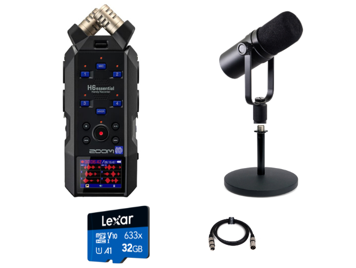 Zoom H6e Paquete Esencial de Podcast