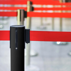Postes delimitadores 2 unidades – Negro/Rojo