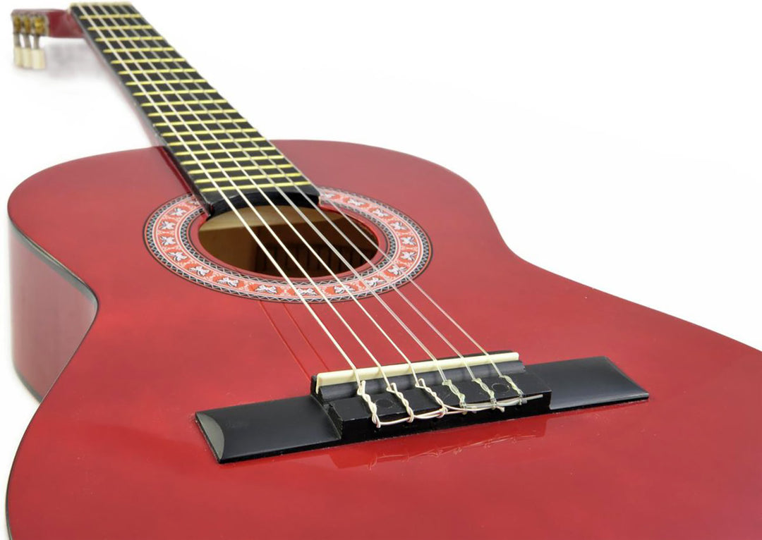 DiMavery AC-303 Guitarra clásica española 1/2 (Roja)