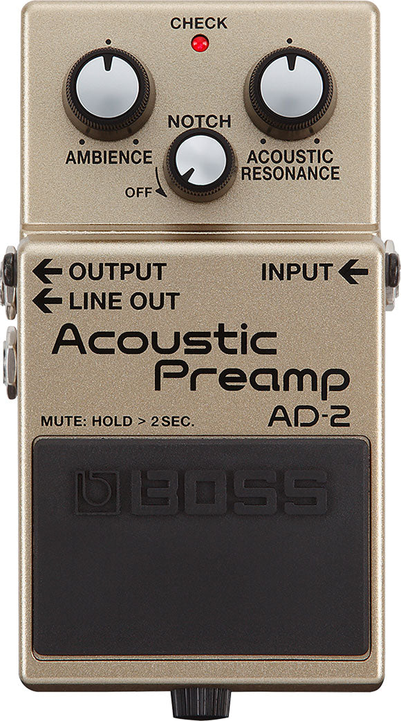 Boss AD-2 Acoustic Preamp Pedal de guitarra