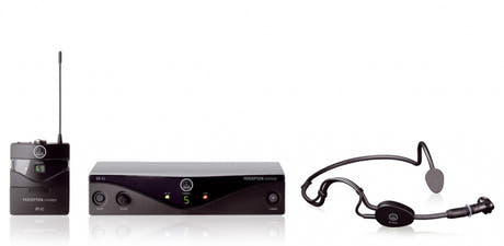 AKG WMS45 Sistema de diadema inalámbrico para deporte - A (530 - 560 MHz)