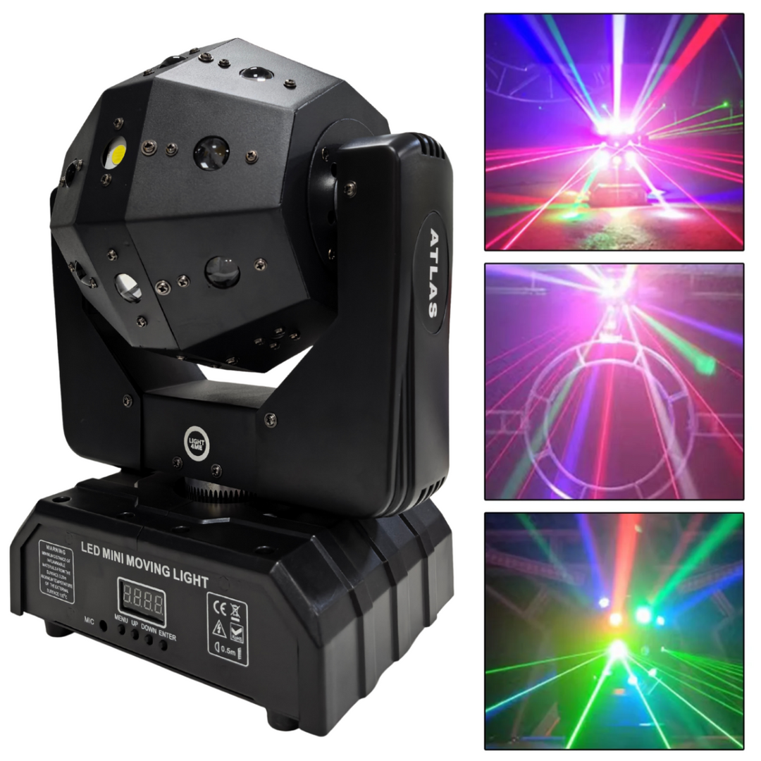 LIGHT4ME ATLAS lámpara de multiefectos LED móvil 4 en 1