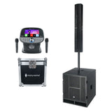 Sistema de karaoke con 2 micrófonos (Negro)