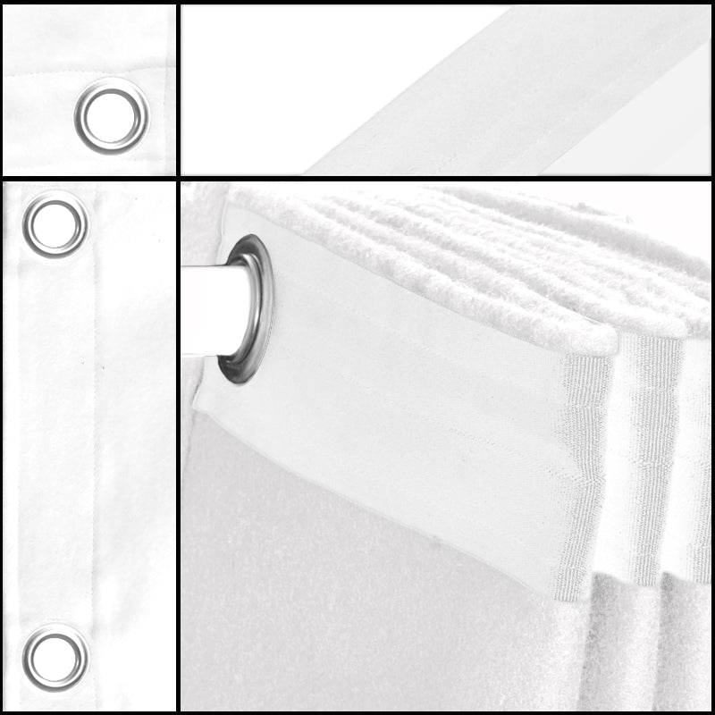Molton Bagtæppe m. Øjer (Blanco)