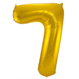 Globo de Foil Número 7 (Oro, 86 cm)