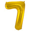 Globo de Foil Número 7 (Oro, 86 cm)