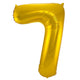 Globo de Foil Número 7 (Oro, 86 cm)