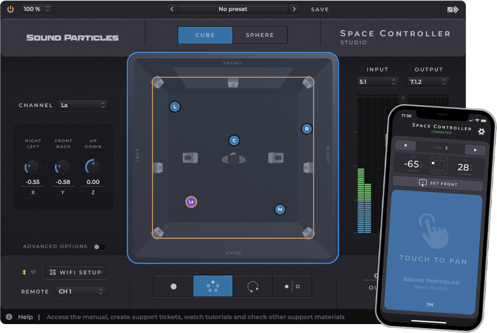 Controlador de estudio Space