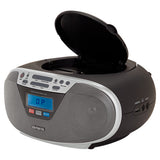 AIWA CDT-200 Boombox – CD, Bluetooth, USB y radio FM, plateado