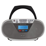 AIWA CDT-200 Boombox – CD, Bluetooth, USB & FM-radio, sølv