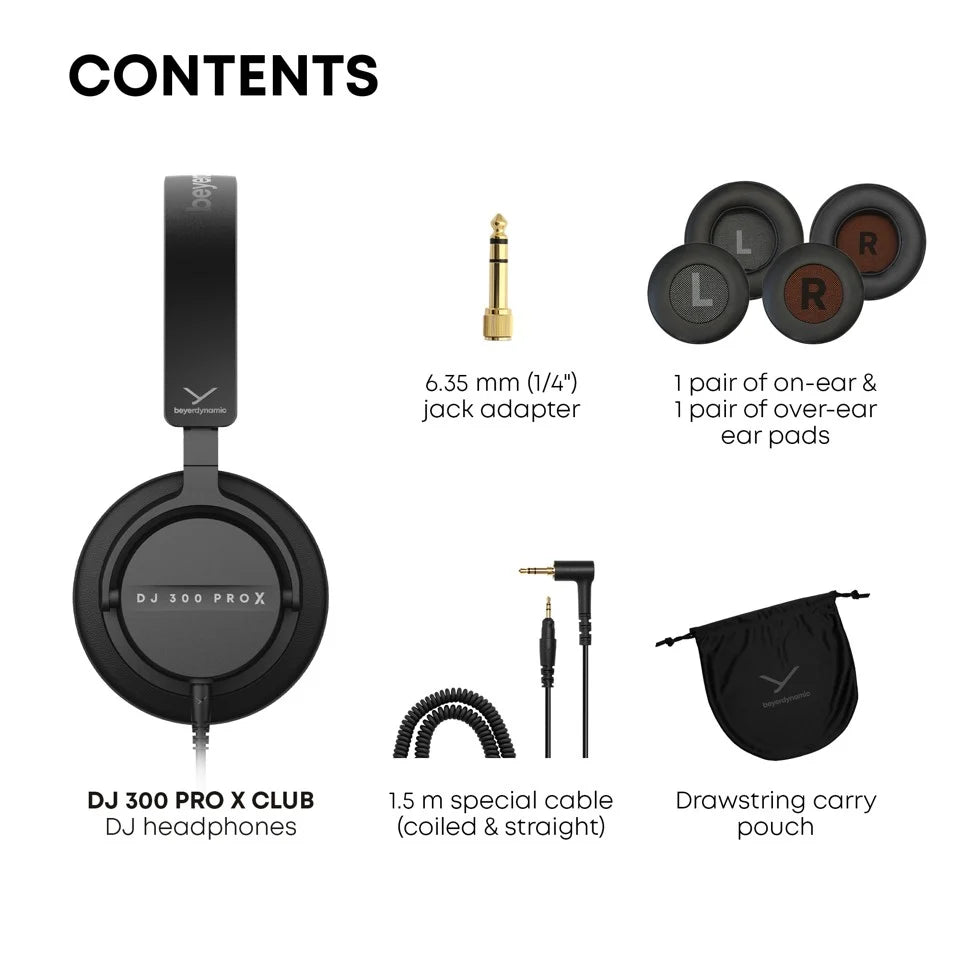 Beyerdynamic DJ 300 PRO X auriculares DJ