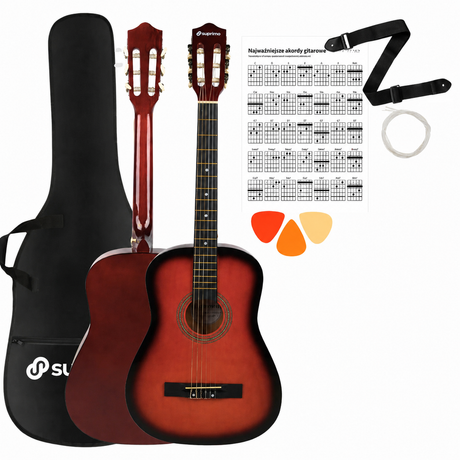 SUPRIMO CGS2 SB conjunto de guitarra clásica 4/4, sunburst