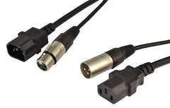 Cable combinado IEC & XLR (AUDIO, 3m)