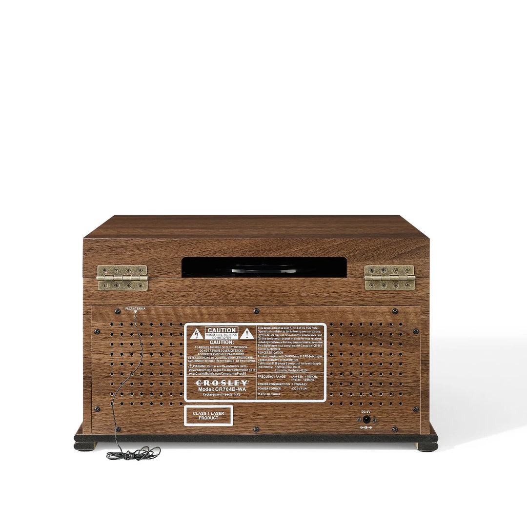 Crosley Musician Sistema de música 8 en 1, Nogal