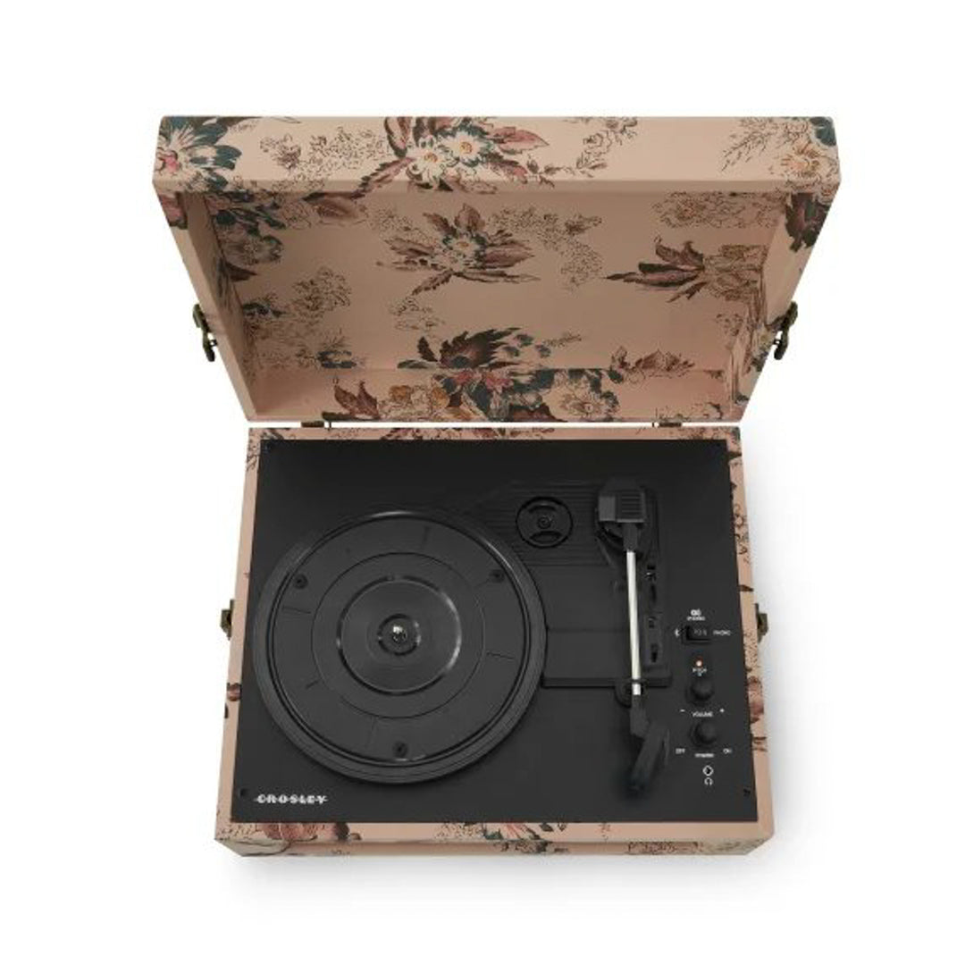 Crosley Voyager Tocadiscos Bluetooth bidireccional (Floral)