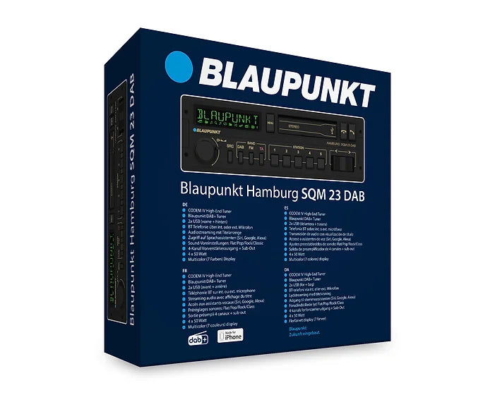 Blaupunkt Hamburg SQM 23 DAB Radio de Coche con DAB+ y Bluetooth