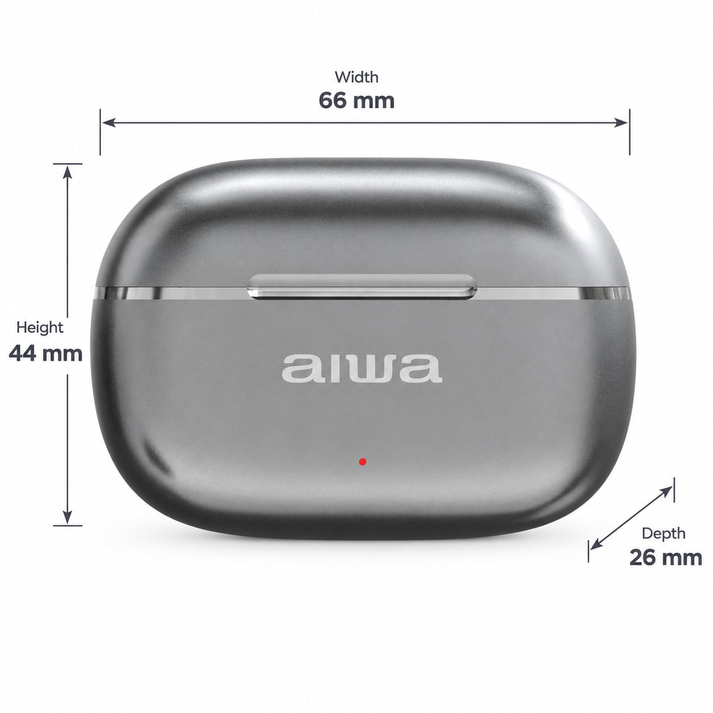 AIWA ETWS-160 True Wireless Earbuds con ANC, ENC y Bluetooth 5.4