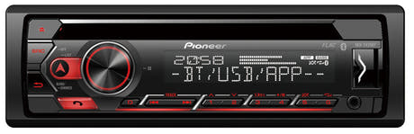 Pioneer DEH-S420BT 1-DIN Estéreo para Auto con CD, Bluetooth y USB