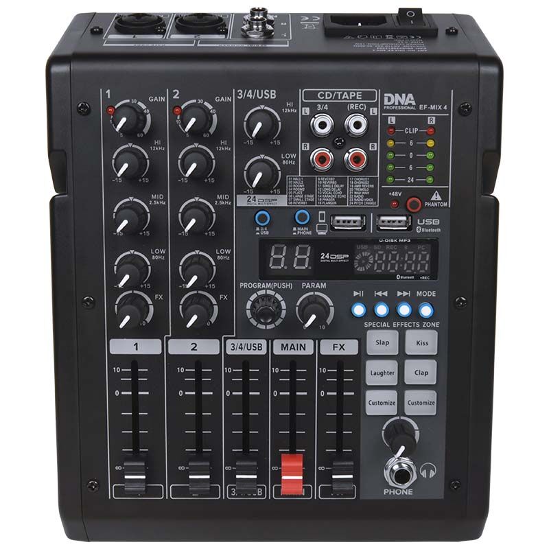 DNA EF-MIX 4, mezclador de 4 canales con Bluetooth
