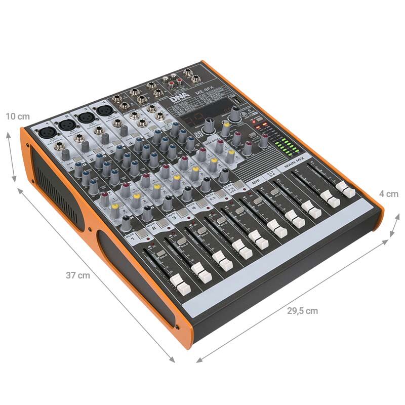 DNA ME-8FX mezclador de 8 canales con Bluetooth