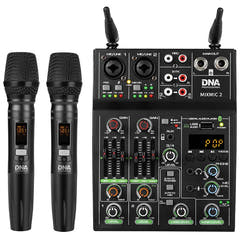 Mezclador de sonido DNA con set de micrófonos inalámbricos