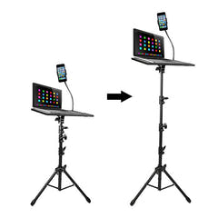 Soporte para portátil y proyector con soporte para smartphone