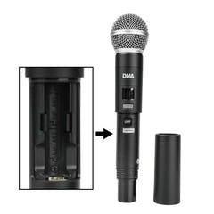 DNA WM4 Set combinado de micrófonos inalámbricos