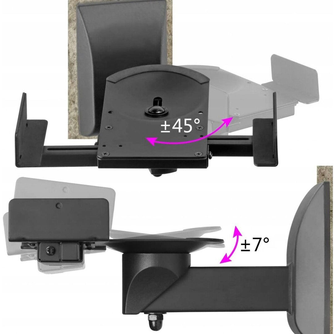 Soportes de pared para altavoces, juego de 2 unidades (25kg)