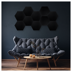 DNA AM3 BK Paneles acústicos 10 unidades Hexágono negro