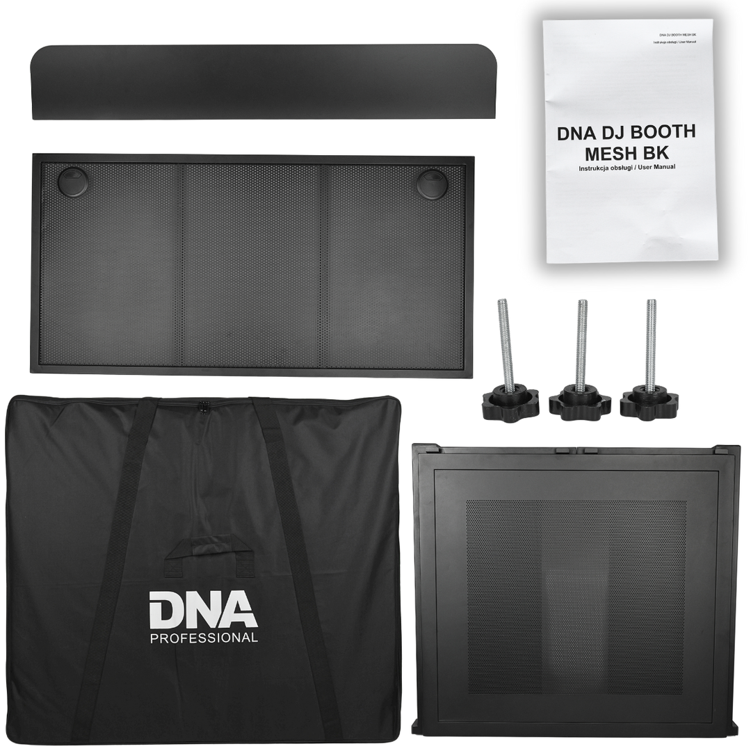 DNA DJ BOOTH MESH BK DJ-stand, negro