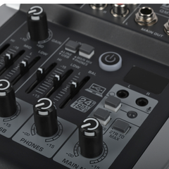DNA QMX402 mezclador de sonido de 3 canales y Bluetooth