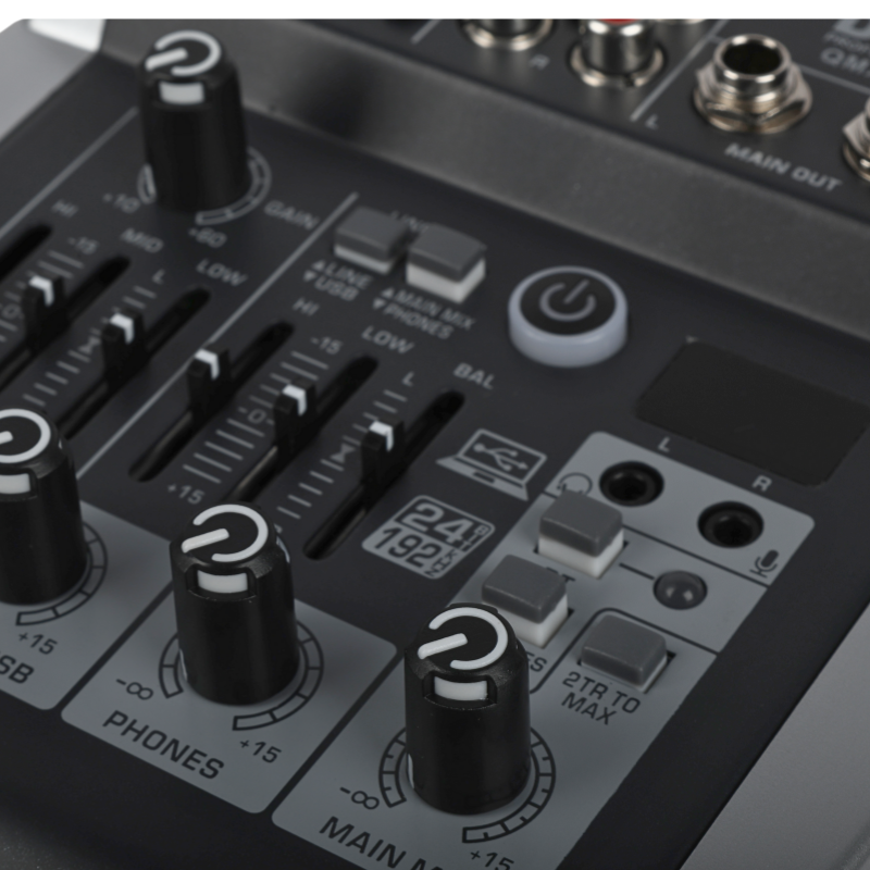 DNA QMX402 mezclador de sonido de 3 canales y Bluetooth