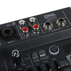 DNA QMX402 mezclador de sonido de 3 canales y Bluetooth