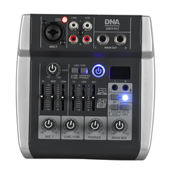 DNA QMX402 mezclador de sonido de 3 canales y Bluetooth