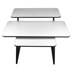 Mesa de estudio con estantes y extensión para keyboard (120 cm)