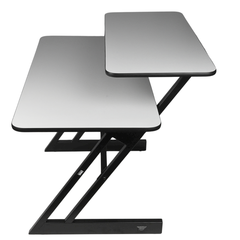 Mesa de estudio con estantes y extensión para keyboard (120 cm)