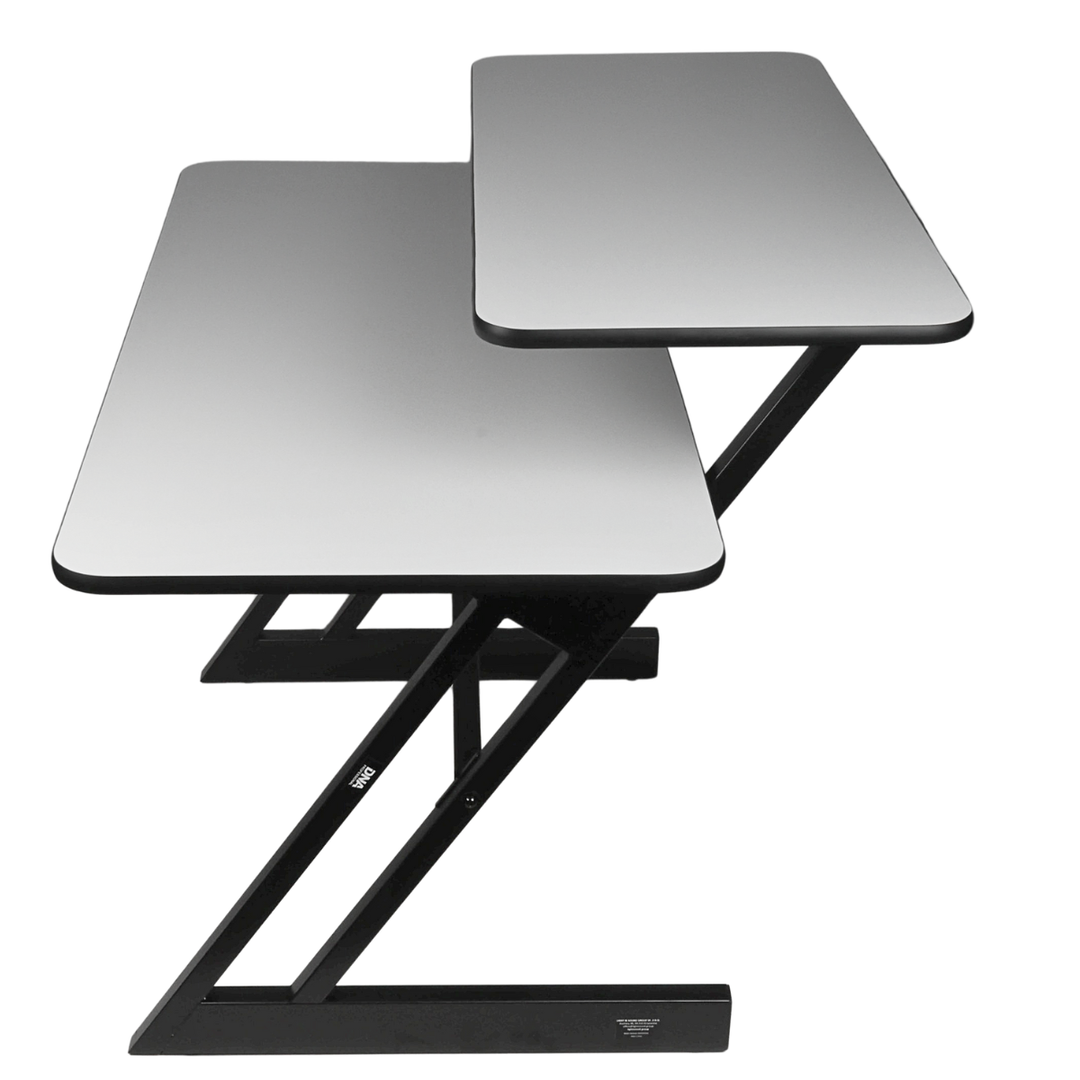 Mesa de estudio con estantes y extensión para keyboard (120 cm)